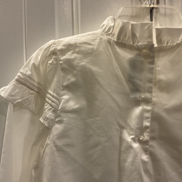 Girls Janie and Jack Ruffle Pleated Top, Size 12 - Picture 5 of 8